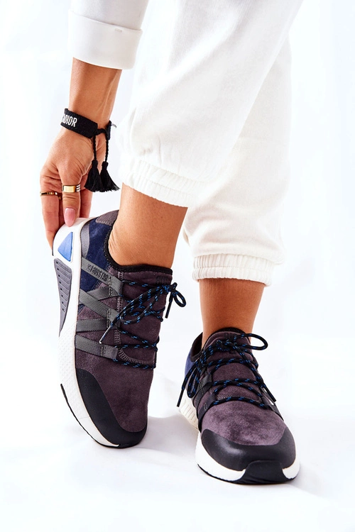 Sportowe Buty Memory Foam Big Star II274309 Granatowe