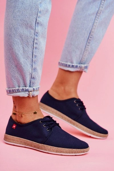 Espadryle Damskie Big Star Granatowe FF276042