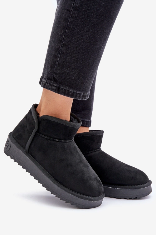 Śniegowce Na Platformie Damskie D.Franklin DFSH370010 Czarne