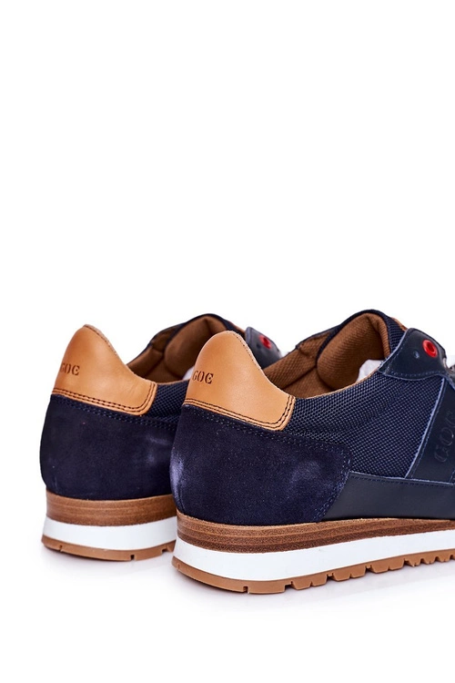 Męskie Sportowe Buty Sneakersy GOE HH1N4053 Granatowe