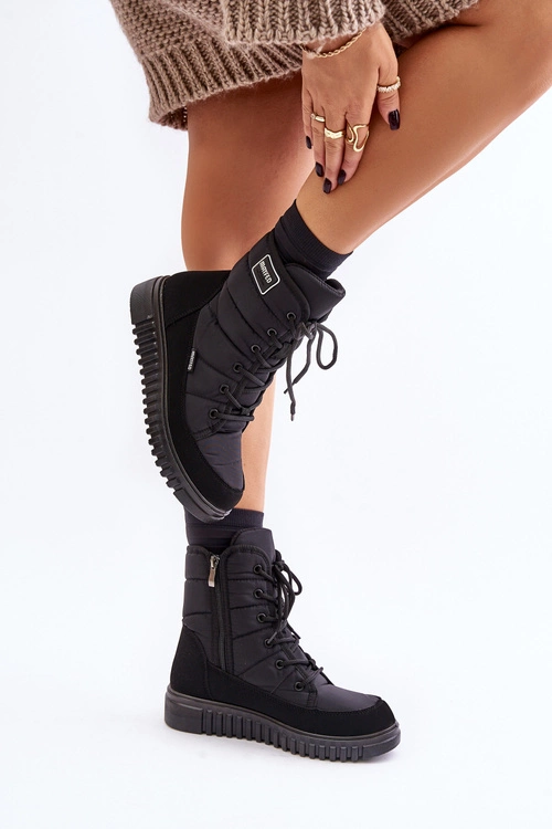 Śniegowce Damskie Progress PROGJ-24-157 Czarne