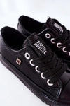 Dziecięce Skórzane Trampki BIG STAR FF374304 Czarne