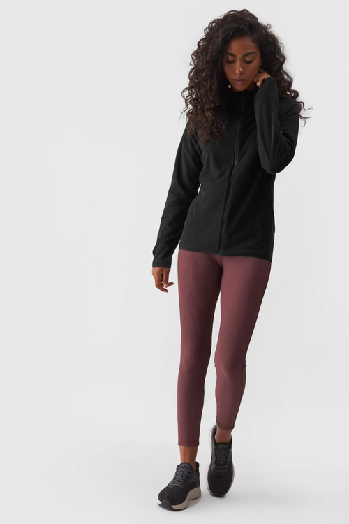 Polar Z Kapturem Regular Damski 4F 4FWMM00TFLEF291-20S Czarny