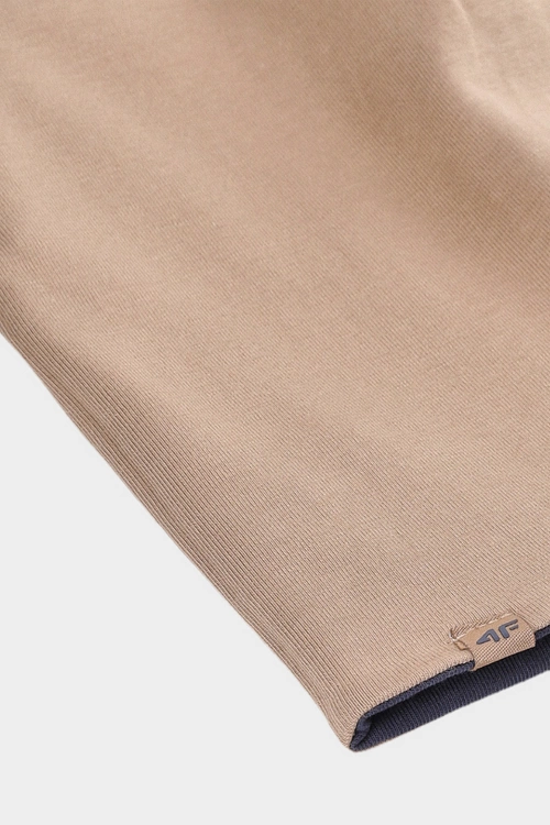 Dwustronna Czapka Dziecięca Beanie 4F 4FJWAW24ACAPU449-83S Beżowa