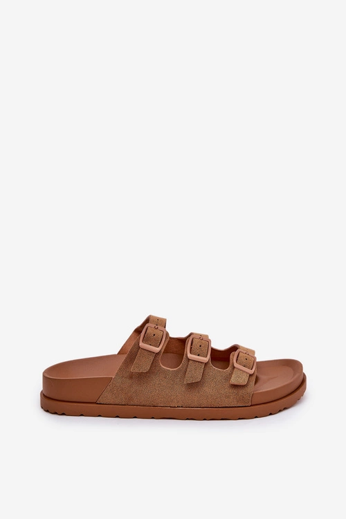 Klapki Damskie Z Paskami I Klamrami Camel Uliri