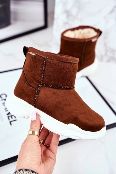 Dziecięce Botki Big Star Śniegowce Camel GG374086