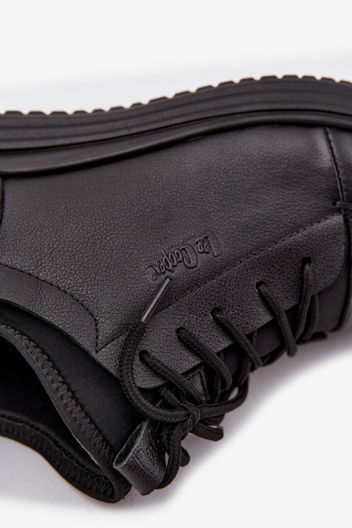 Skórzane Półbuty Męskie Lee Cooper LCJ-26-33-3964 Czarne