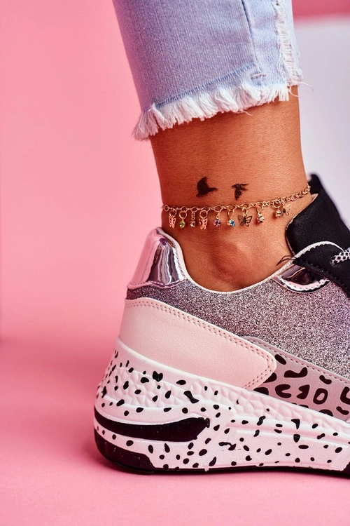 Sportowe Damskie Buty Gruba Podeszwa Czarne Nokien