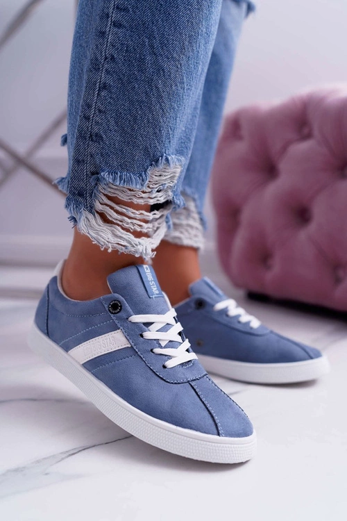 Obuwie Sportowe Damskie Big Star Błękitne DD274620