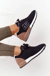 Damskie Sportowe Buty Sneakersy Czarne Maddie