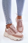 Damskie Sneakersy Na Platformie Cross Jeans KK2R4072C Nude