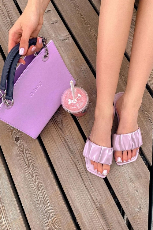 Damskie Klasyczne Klapki Fioletowe Looking Good