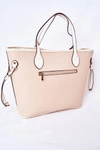 Ażurowa Torebka Shopper Na Ramię NOBO K3160 Beżowa