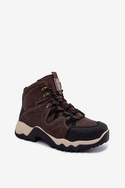 Buty Trekkingowe Męskie Big Star UU174183 HI-Poly System Ciemnobrązowe