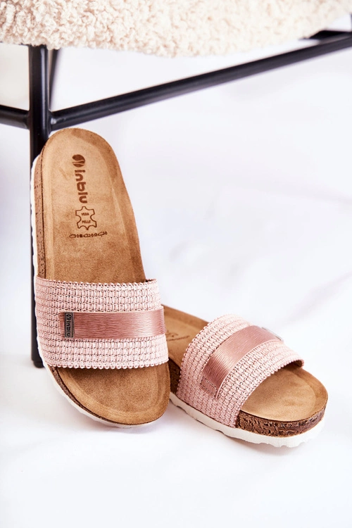 Damskie Klasyczne Klapki Inblu NM000025 Różowe