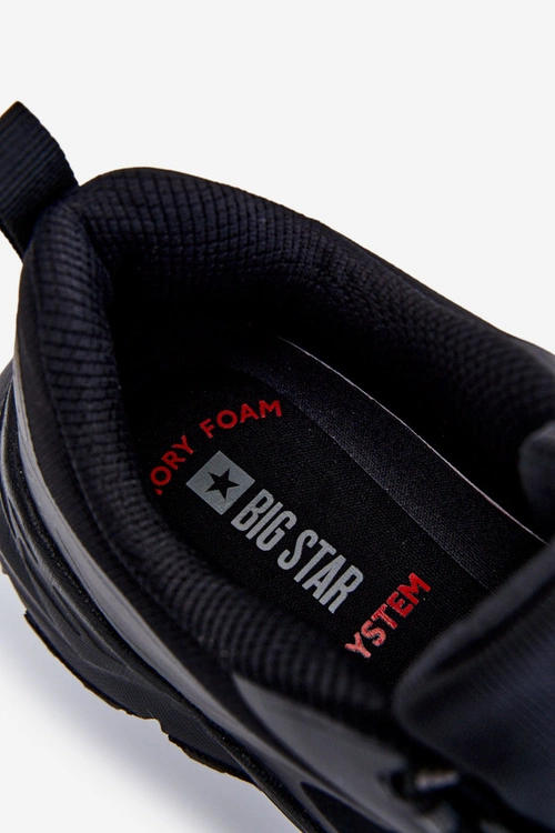 Męskie Klasyczne Buty Sportowe Memory Foam System Big Star LL174127 Czarne