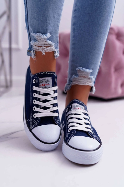 Trampki Damskie Niskie Smith's Granatowe