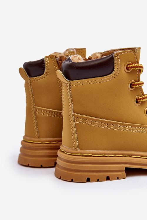 Dziecięce Botki Trapery Na Suwak Camel Bansi