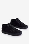Damskie Klasyczne Wysokie Trampki Big Star LL274001 Czarne