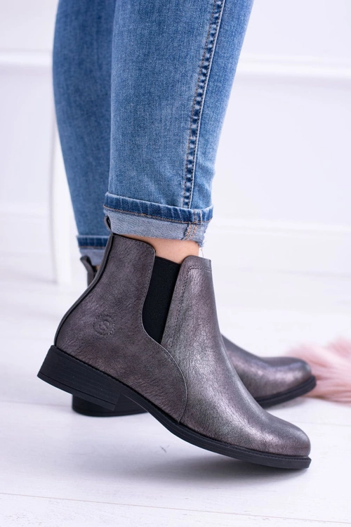 Sergio Leone Ciemnoszare Botki Płaski Obcas Vuko