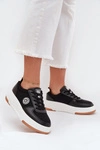 Sneakersy Damskie Na Platformie Big Star RR274573 HI-POLY SYSTEM Czarne