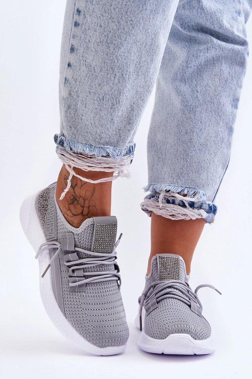 Wsuwane Damskie Buty Sportowe Szare Hold Me!