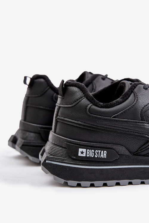 Ocieplane Sneakersy Męskie Big Star OO174675 HI-POLY SYSTEM Czarne