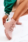 Buty Sportowe Skarpetkowe Różowe Kimberly