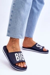 Damskie Klasyczne Klapki Big Star JJ274A323 Granatowe