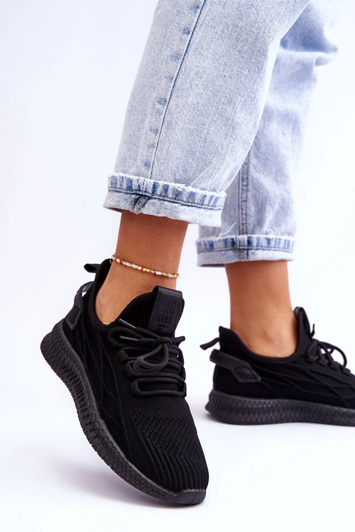 Damskie Wsuwane Sneakersy Big Star LL274711 Czarne