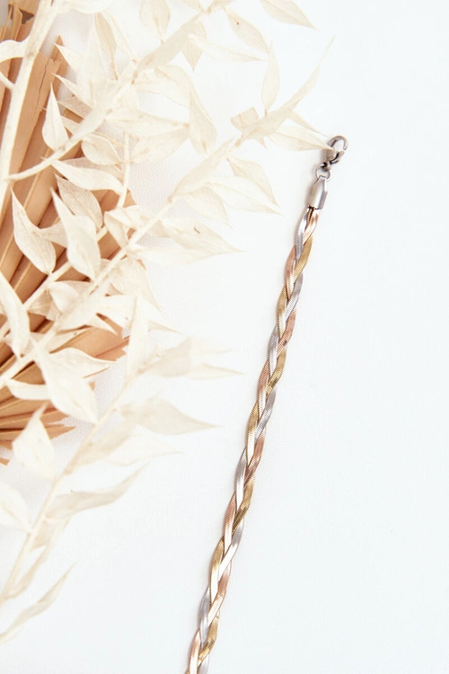 Elegancka Pleciona Bransoletka Żmijka Multikolorowa