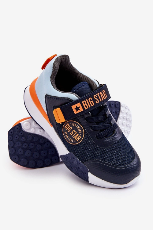 Niskie Dziecięce Buty Sportowe Memory Foam System Big Star LL374215 Granatowe