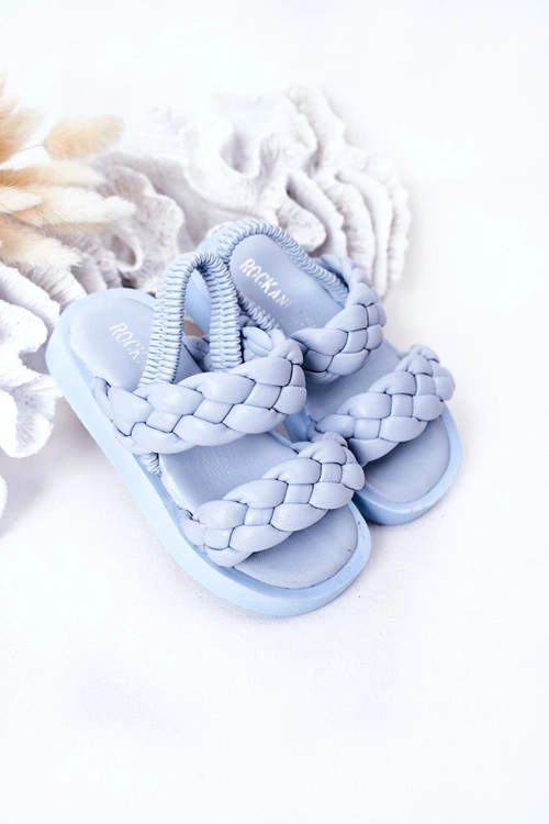 Dziecięce Sandały Ze Ściągaczem Błękitne Cutie-Pie