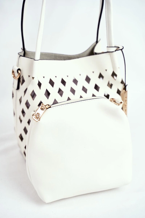 Torebka Damska NOBO Klasyczna Shopper Biała NBAG-I3690-C000