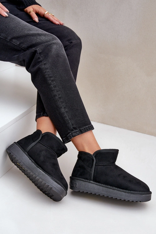 Śniegowce Na Platformie Damskie D.Franklin DFSH370010 Czarne