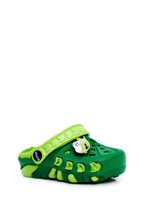 Klapki Dziecięce Piankowe Kroksy Zielone Samolot Donald