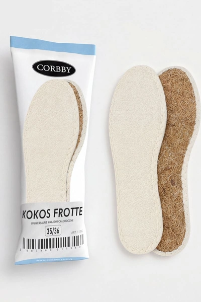 Corbby KOKOS FROTTE Całoroczne Wkładki do butów