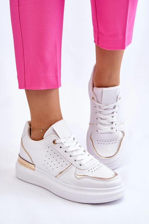 Damskie Klasyczne Buty Sportowe Białe Elijah