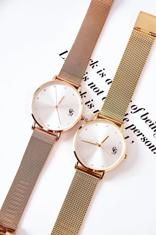 Zegarek Z Dużą Tarczą GG Luxe Złoty