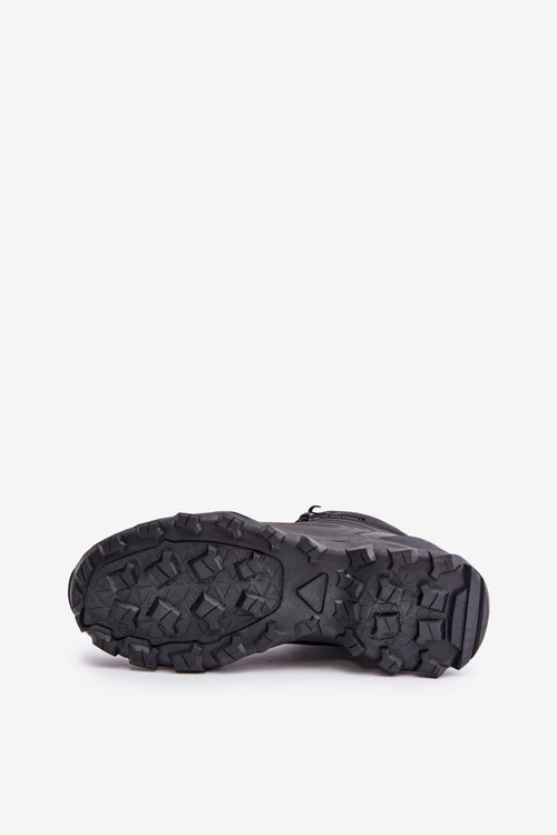 Lekkie Ocieplane Męskie Buty Trekkingowe McBraun Wodoodporne Czarne