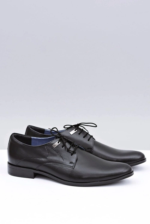 Eleganckie Czarne Półbuty Wizytowe Damaso