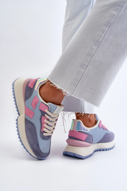 Sneakersy Damskie Big Star NN274974 Niebieskie