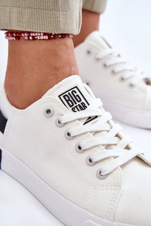 Damskie Niskie Trampki Big Star LL274039 Białe