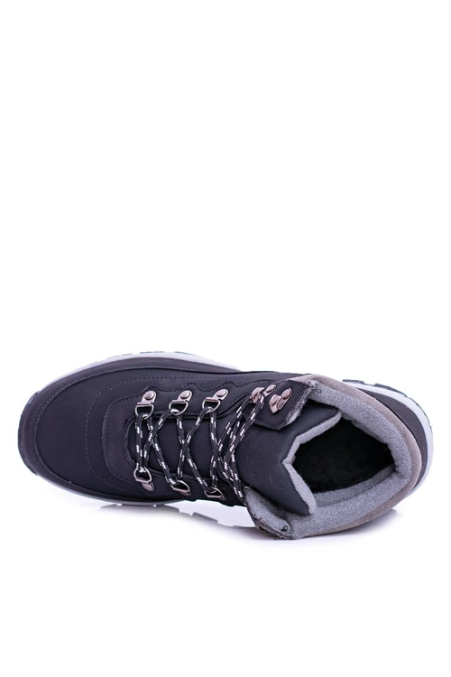 Ciepłe Męskie Czarne Buty Trekkingowe Smith's Duran