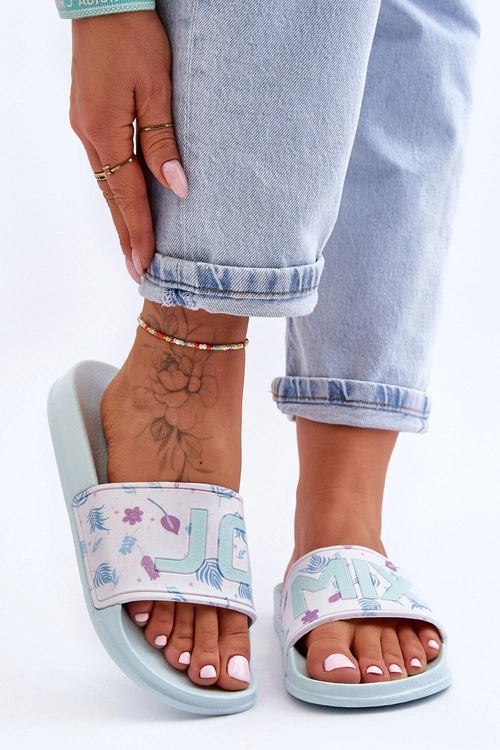 Klasyczne Damskie Klapki Jasnozielone Jomix