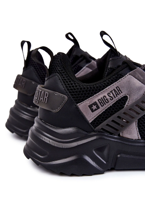 Lekkie Męskie Sportowe Buty Big Star KK174054 Czarne