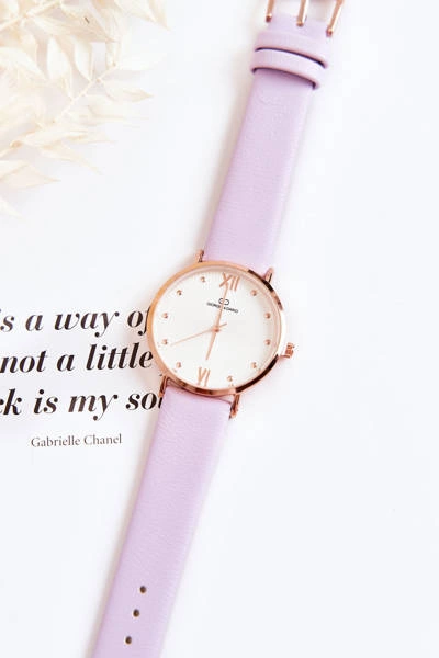 Damski Modny Zegarek Na Pasku Giorgio&Dario Fioletowy