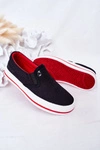 Dziecięce Wsuwane Tenisówki Slip-On Big Star HH374013 Czarne