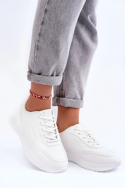 Damskie Klasyczne Buty Sportowe Big Star MM274224 Białe