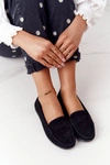 Damskie Zamszowe Mokasyny Big Star HH274662 Czarne